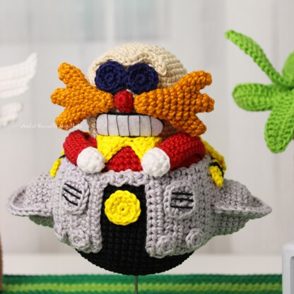 Dr. Eggman Amigurumi Crochet Pattern – PDF Digital Download (English)