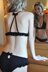 "Bow-dacious Bikini" Triangle Ruffle Bralette and Keyhole Back Panty with Bow Lingerie Set