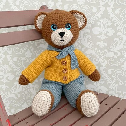 519 - Bertie Bear Crochet Pattern - 519