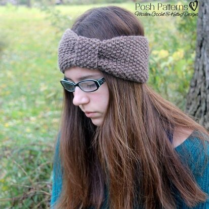 Textured Headband Ear Warmer Knitting Pattern 385