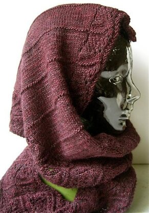 Waves of Lace Hooded scarf