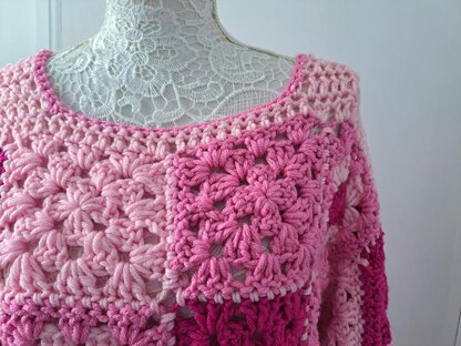 Crochet Granny Square Sweater Pattern