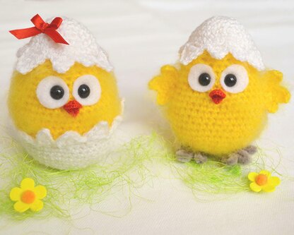 Little Chicks. Crochet Amigurumi Chicken. Farm Animals. Pattern Bundle