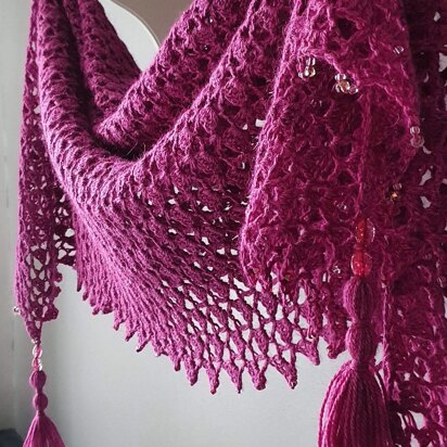 Fuchsia Shawl