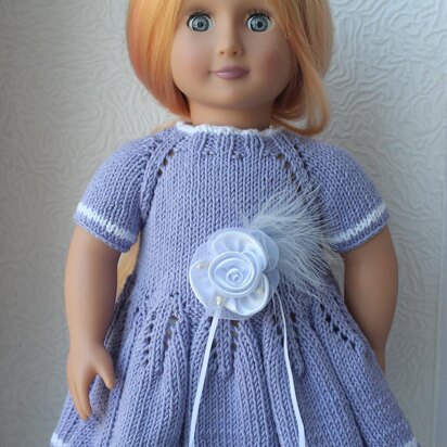 18-inch Doll Lavender Dress