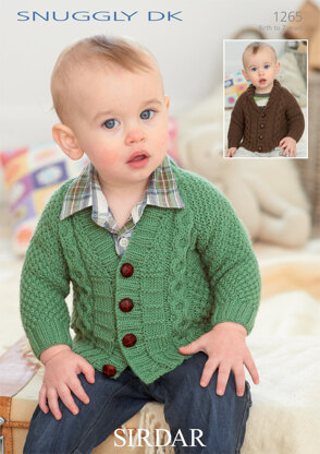 Boy's Cardigans in Sirdar Snuggly DK - 1265 - Downloadable PDF