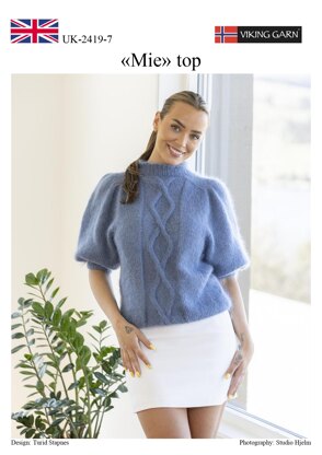 Mie Top in Viking of Norway Kid Silk - Downloadable PDF