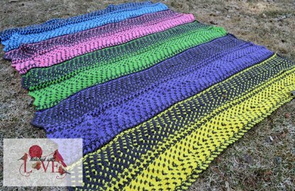 Strips of Chevron Blanket