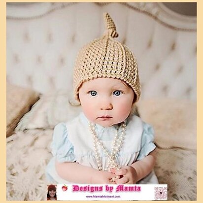 Crochet Top Knot Beanie Pattern For Newborn Babies Adults Women