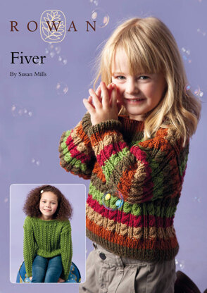 Fiver Cable Sweater in Rowan Pure Wool Worsted