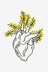 Wild Heart in DMC - PAT0668 - Downloadable PDF