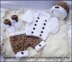 Double Breasted Jacket Set 16-22” doll/0-3m baby