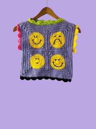 Emoji Crochet Top