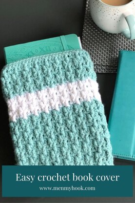 Easy Crochet Book Cover pattern - Marian Bay Book Cover