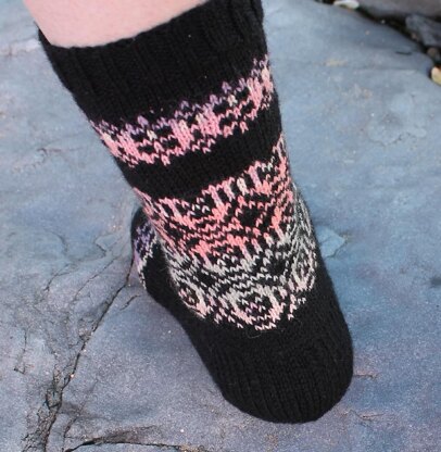 Kasbah Faux Fair Isle Socks