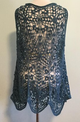 Scalloped Edge Trapeze Tunic Tank Top