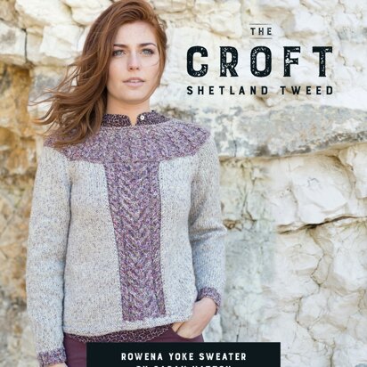 Rowena Yoke sweater in West Yorkshire Spinners The Croft Shetland Tweed - DBP0066 - Downloadable PDF