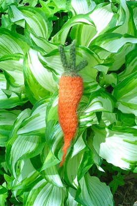 Bunny Food! Felted Carrot