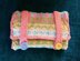 Knitted fairisle clutch bag