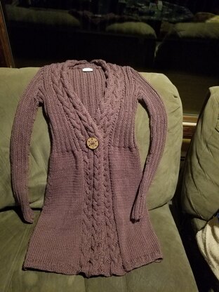Twilleys knitted cable front cardigan