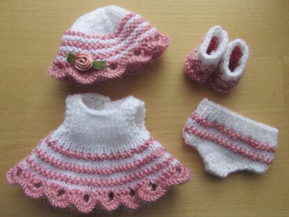 Dress Set for 5" Berenguer Baby