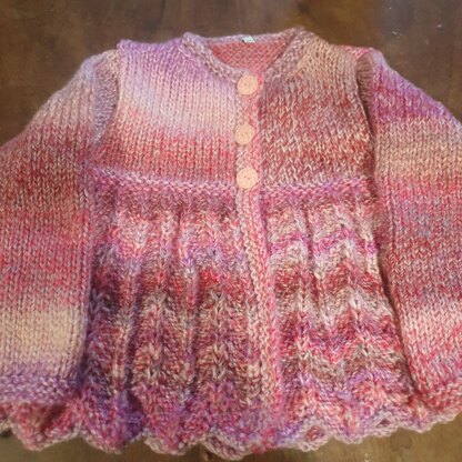 Pink chunky cardi