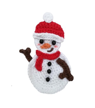 Snowman Applique Crochet