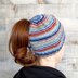 Self-Striping Ponytail Hat