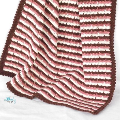 Striped Baby Blanket Crochet Pattern