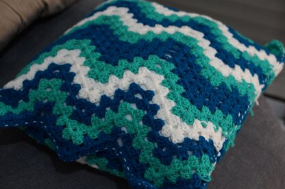 Granny ripple Pillow cover Crochet pattern