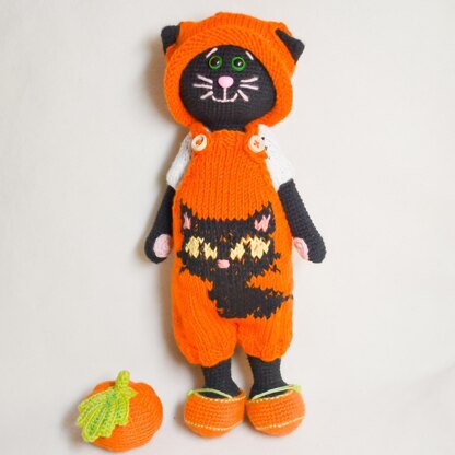 Amigurumi black cat Lucky