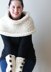 Simple Chunky Knit Shawl Cowl and Arm-warmers