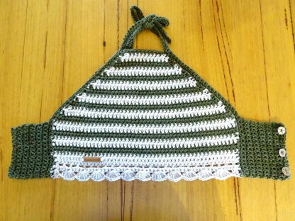 Crochet Striped Halter Top