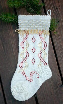 Beaded Beauty Christmas Stocking