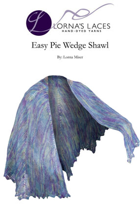 Easy Pie Wedge Shawl in Lorna's Laces Helen's Lace