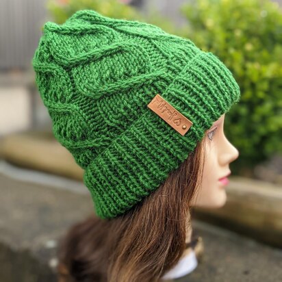 Helix Cables Knit Hat