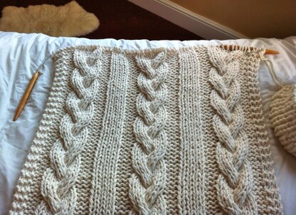 Cable Knit Blanket