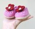 Pink baby shoes