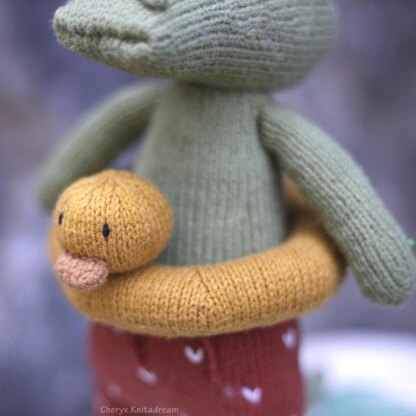 Crocodile Knitting pattern -  Alan