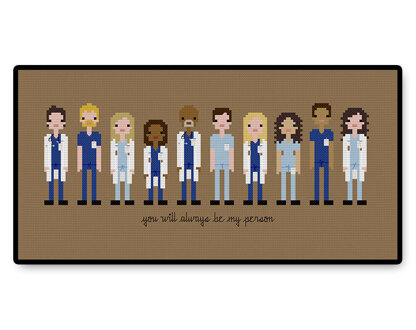 Grey's Anatomy - PDF Cross Stitch Pattern