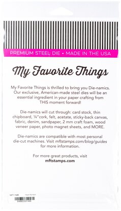 My Favorite Things Die-namics Die - Impact Alphabet