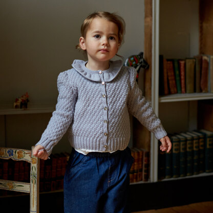 Jennifer Cardigan - Knitting Pattern for Kids in MillaMia Naturally Soft Merino