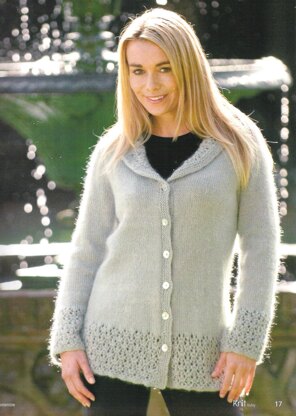 Lace Edge Shawl Cardigan