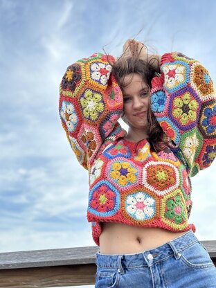 Vintage Floral Sweater