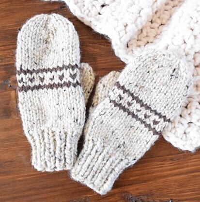 Chunky Fair Isle Mittens