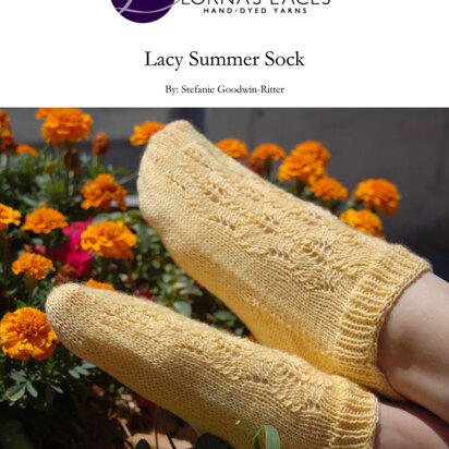Lacy Summer Socks in Lorna's Laces Shepherd Sock