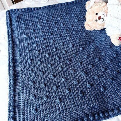 Bobbles baby blanket