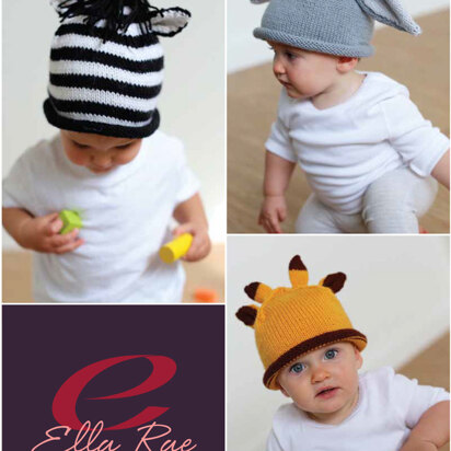 Beanie Set 1 in Ella Rae Superwash Classic - ER16-01 - Downloadable PDF