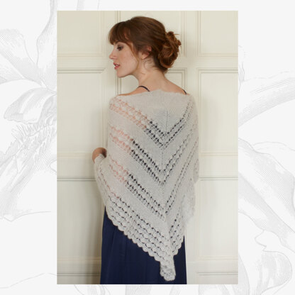 Amelia Shawl - Crochet Pattern For Women in Willow & Lark Plume