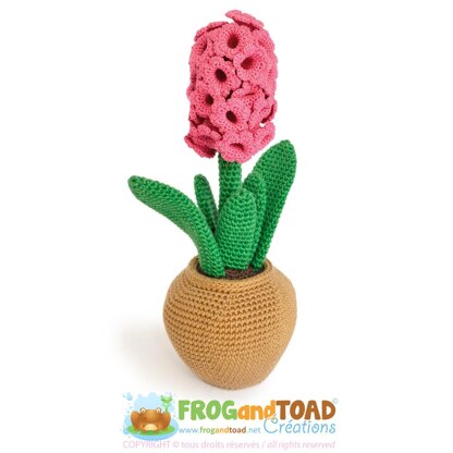 Hyacinth Flower / Jacinthe Fleur / Giacinto Fiore - Amigurumi Crochet Desk Plant Deco - FROGandTOAD Créations